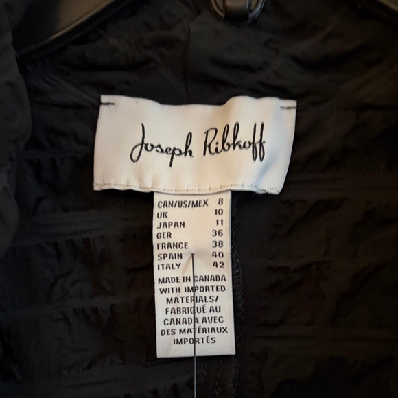NWT Joseph Ribkoff Black bubble Textured Sz 10 lightweight unlined jacket. - Picture 2 of 12